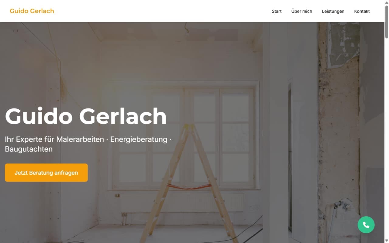 Malermeister Gerlach – Desktop Vorschau