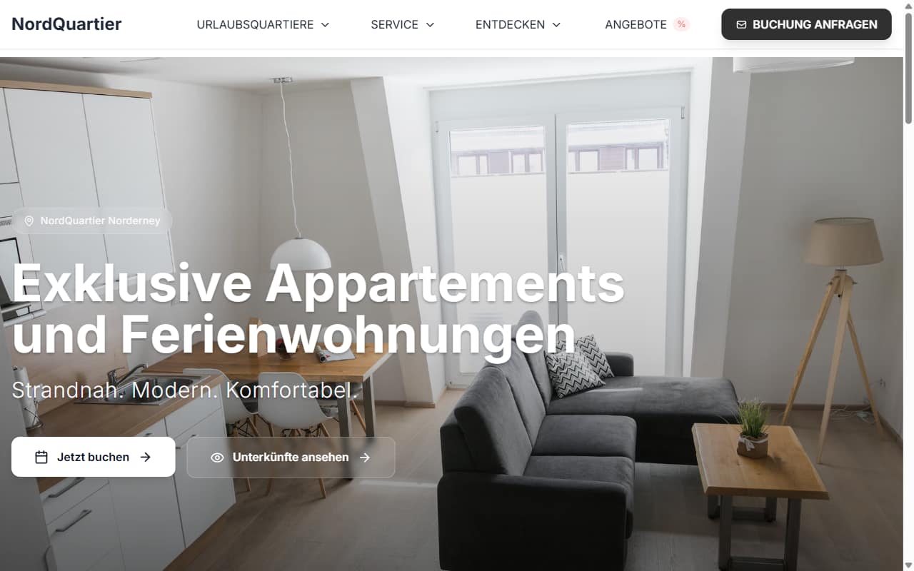 NordQuartier – Desktop Vorschau